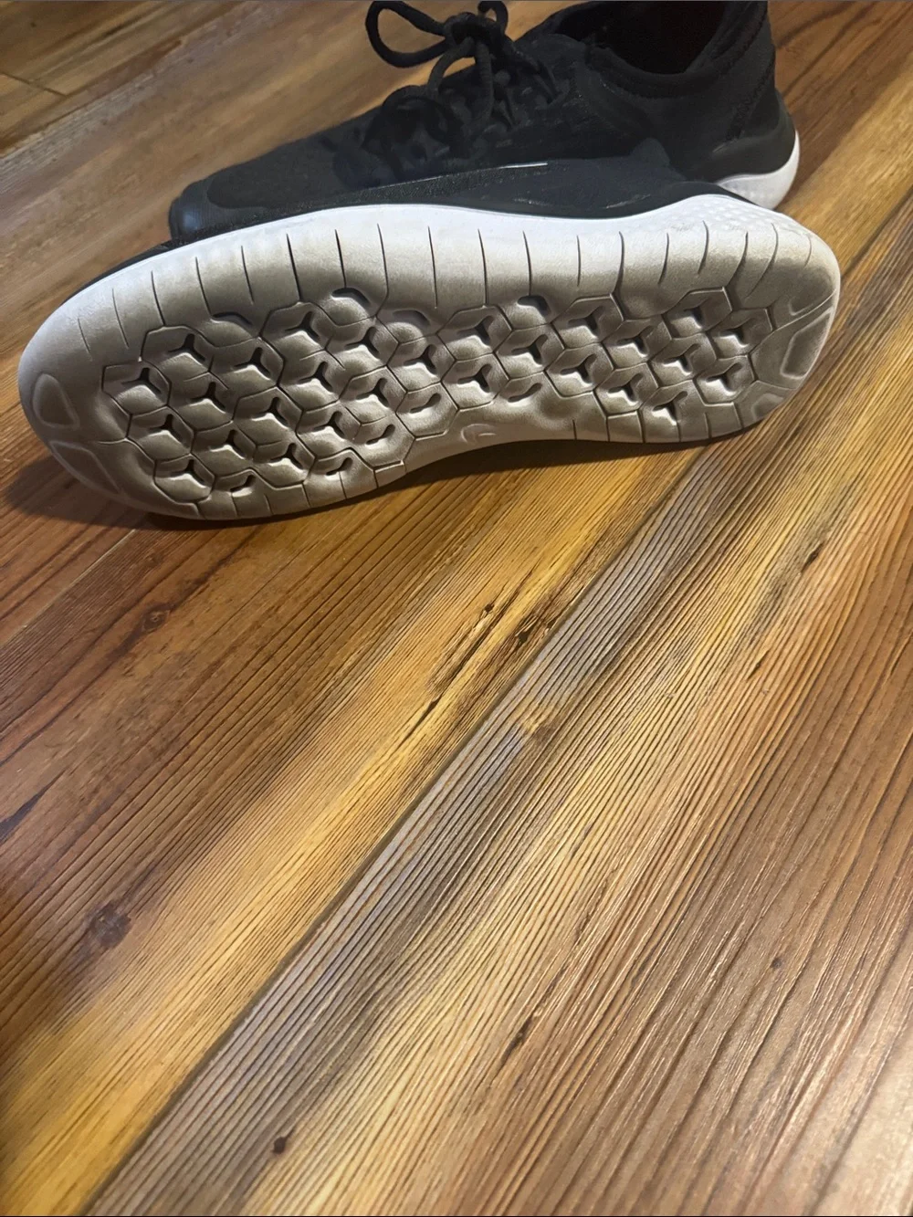 Nike Black and White Running Shoes
